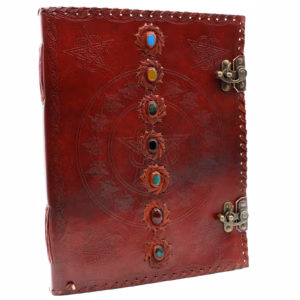 Libro Grande de Cuero de los 7 Chakras
