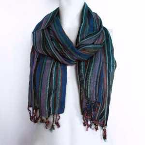 Indische Boho - Schals - Zufällige Lilatöne - 50x180cm