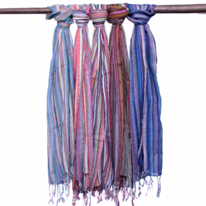 Bufandas Bohemias Indias - 22x72cm - Púrpuras al Azar