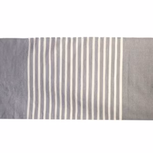Indischer Baumwollteppich - Grau - 70x170cm