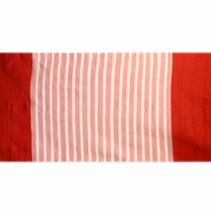 Indisk Bomullsteppe - 70x170cm - Rød/rosa