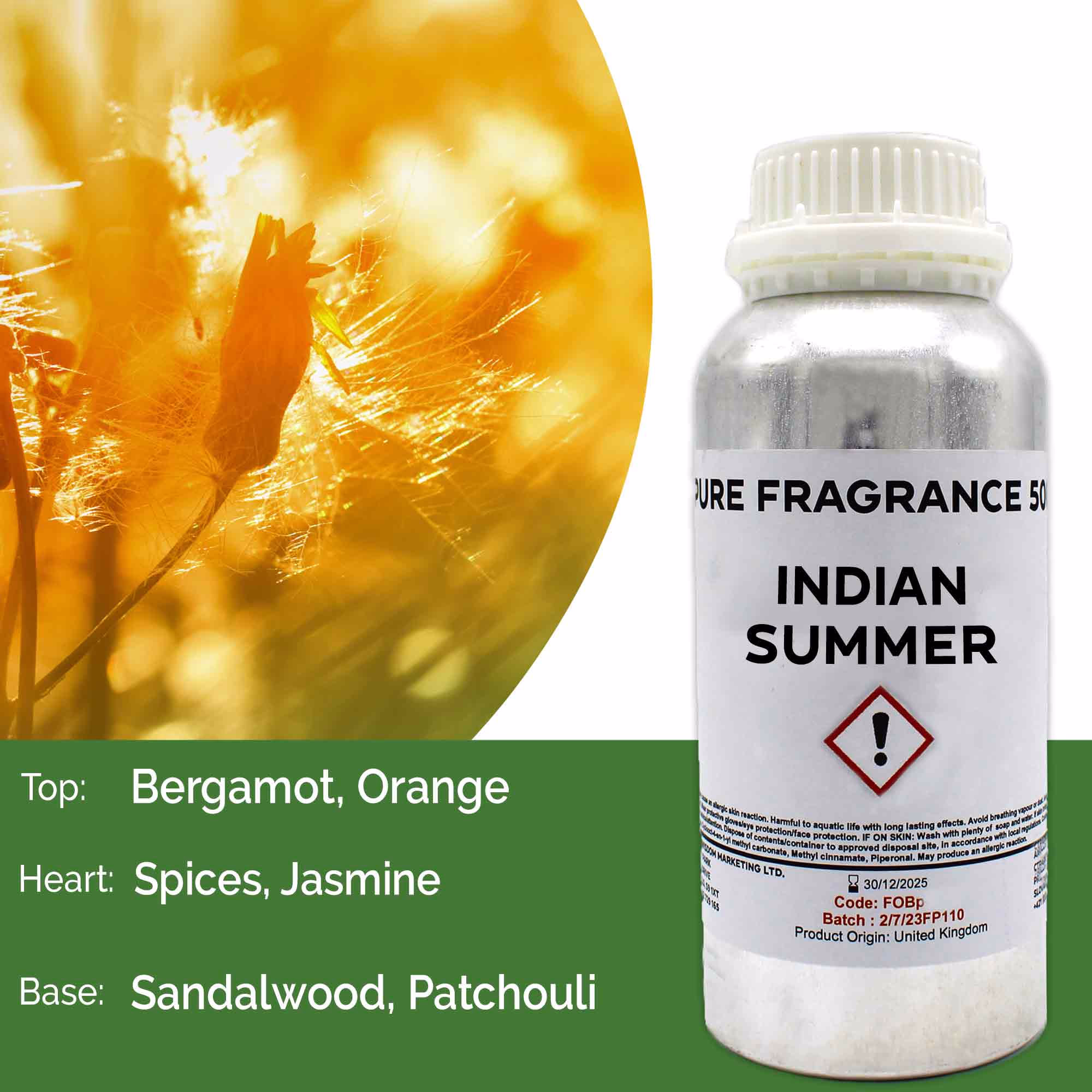 Indian Summer Pure Duftolje 500ml 1 Indian Summer Pure Duftolje 500Ml