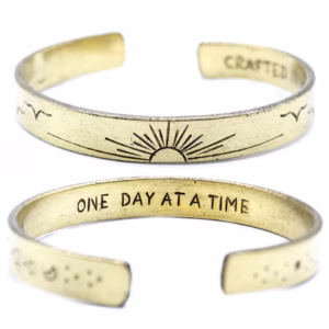 Inspirasjons Armbånd - Messing Snrise, Galaxy, Stars, Earth