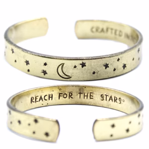 Inspirasjons Armbånd - Messing Snrise, Galaxy, Stars, Earth