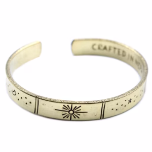 Inspirasjons Armbånd - Messing Snrise, Galaxy, Stars, Earth
