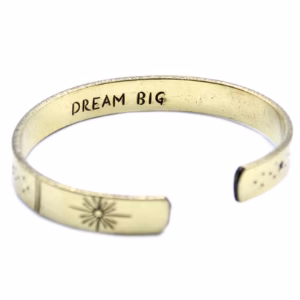 Inspirasjons Armbånd - Messing Snrise, Galaxy, Stars, Earth