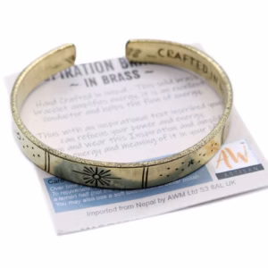 Inspirasjons Armbånd - Messing Snrise, Galaxy, Stars, Earth