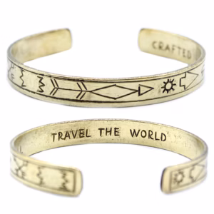 Inspirasjons Armbånd - Messing Snrise, Galaxy, Stars, Earth