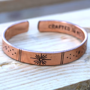 Inspirasjons Armbånd - Kobber Snrise, Galaxy, Stars, Earth