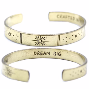 Inspirasjons Armbånd - Kobber Snrise, Galaxy, Stars, Earth