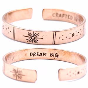 Inspirasjons Armbånd - Kobber Snrise, Galaxy, Stars, Earth