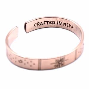 Inspirasjons Armbånd - Kobber Snrise, Galaxy, Stars, Earth