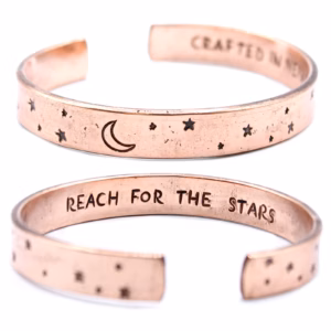 Inspirasjons Armbånd - Kobber Snrise, Galaxy, Stars, Earth