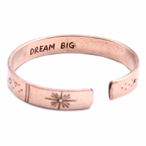 Inspirasjons Armbånd - Kobber Snrise, Galaxy, Stars, Earth