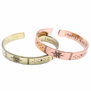 Inspirasjons Armbånd - Kobber Snrise, Galaxy, Stars, Earth