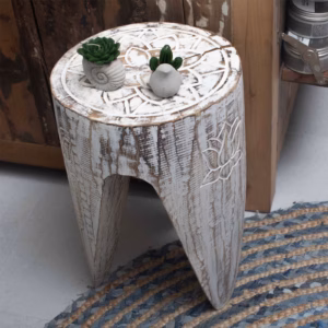 Sammenkoblingsbord/krakk 2 Stk. - Whitewash - Stor
