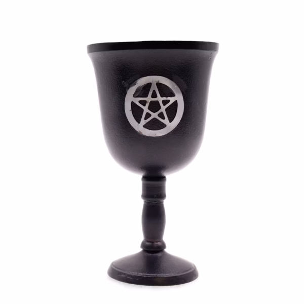 Ritualkelch aus Eisen - Pentagon - 20x11cm
