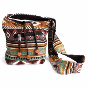 Sac Moyen Jacquard - Chocolat