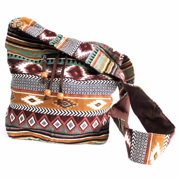 Sac Jacquard - Chocolat - Grand