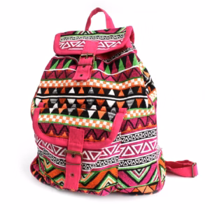 Sac à Dos Jacquard - Rose