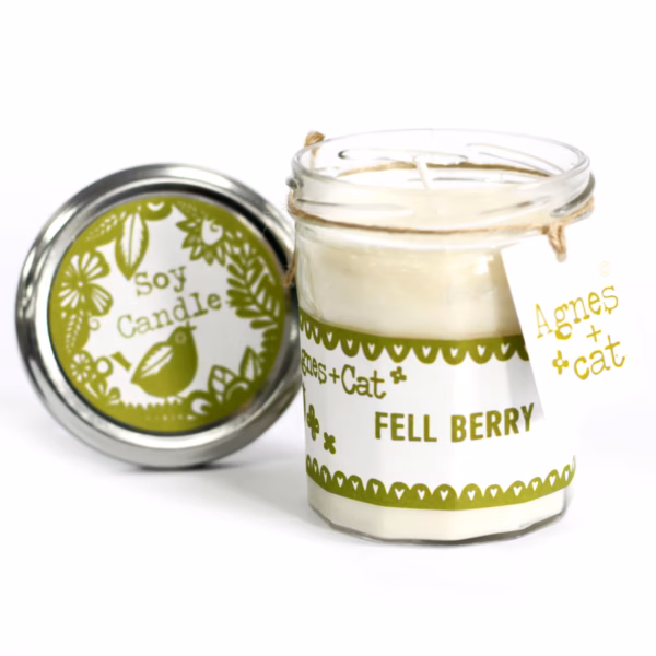 Vela en Bote Cristal - Fell Berry