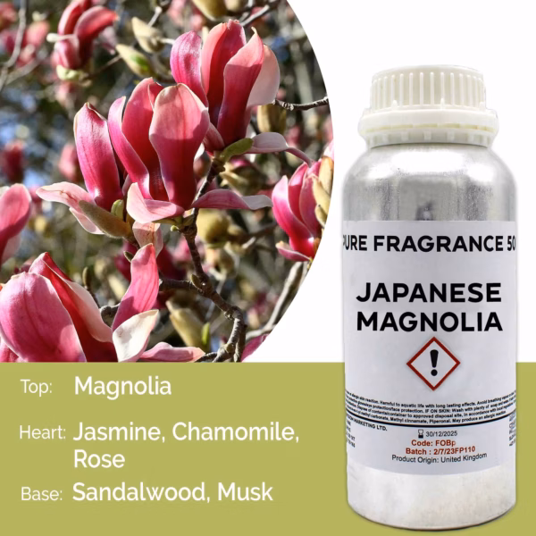 Japansk Magnolia Ren Duftolie - 500ml