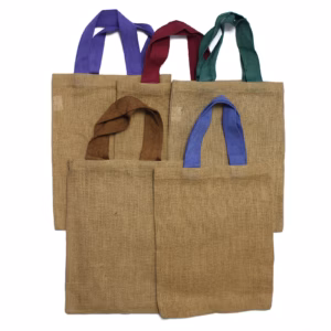 Jute Sacs Cabas - Brown Colour Handle