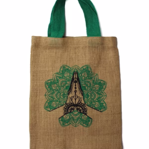 Tote Taske i Jute - Mystic Designs - Buddha