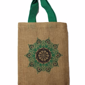 Jute Bolsa Tote - Mystic Designs - Mandala Rosa