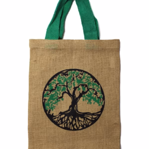 Jute Bolsa Tote - Mystic Designs - Mandala Rosa