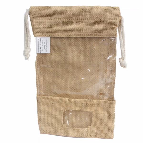 Jute Window Tasche & Pocket - 25x16cm