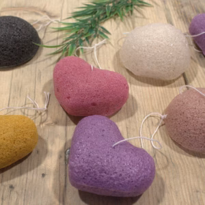 6x Natuurlijke Japanse Konjac Spons - Lavendel