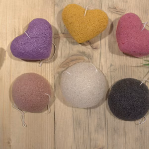 6x Natuurlijke Japanse Konjac Spons - Lavendel