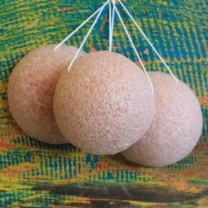 Natuurlijke Japanse Konjac Spons - Roze