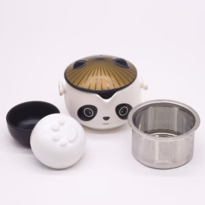 Panda Teekannen - Set - Zwei Tassen - Reisepaket