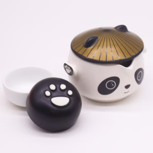 Panda Teekannen - Set - Zwei Tassen - Reisepaket