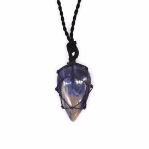Colgante de Lágrima de Piedras Preciosas Entrelazada - Sodalita