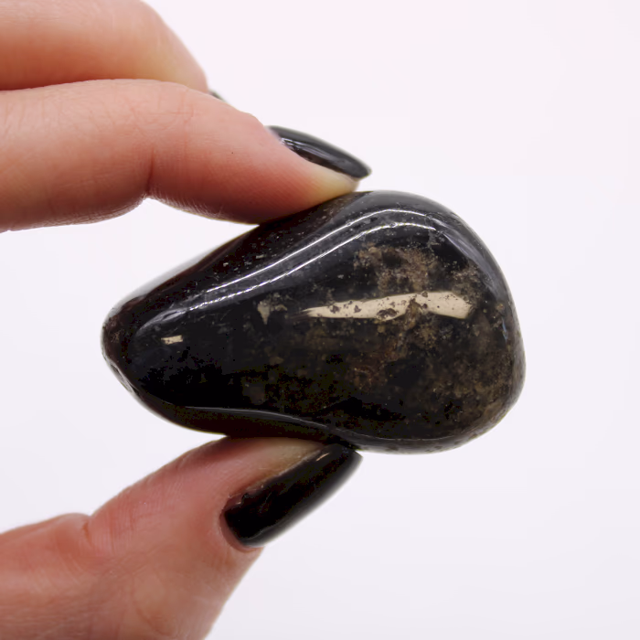 Store Afrikanske Sten - Sort Onyx - 6stk. 2 Store Afrikanske Sten - Sort Onyx - 6Stk.