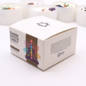 Velas Grandes de Cristal de Chakra - Siete Chakras