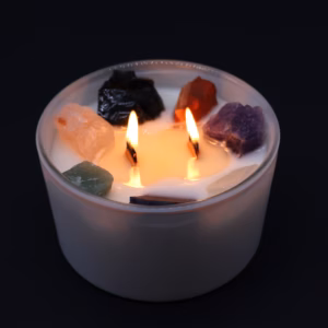 Velas Grandes de Cristal de Chakra - Siete Chakras