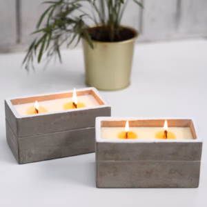 Concrete Soy Candle - Spiced South Sea Lime - Large