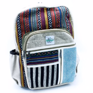 Hemp Backpack - Straight Zips Style - Large