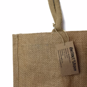 Shoppingkasse av Jute med Flaskhållare - Stor