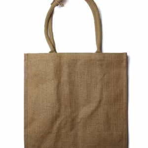 Jute Shopping Bag with Bottle Holders - Large