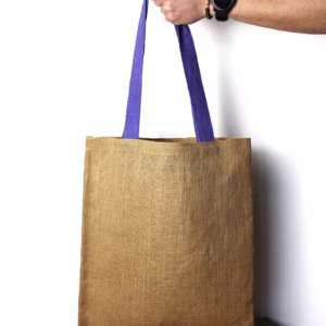 Jute Sacs Cabas - Green Colour Handle - Grand