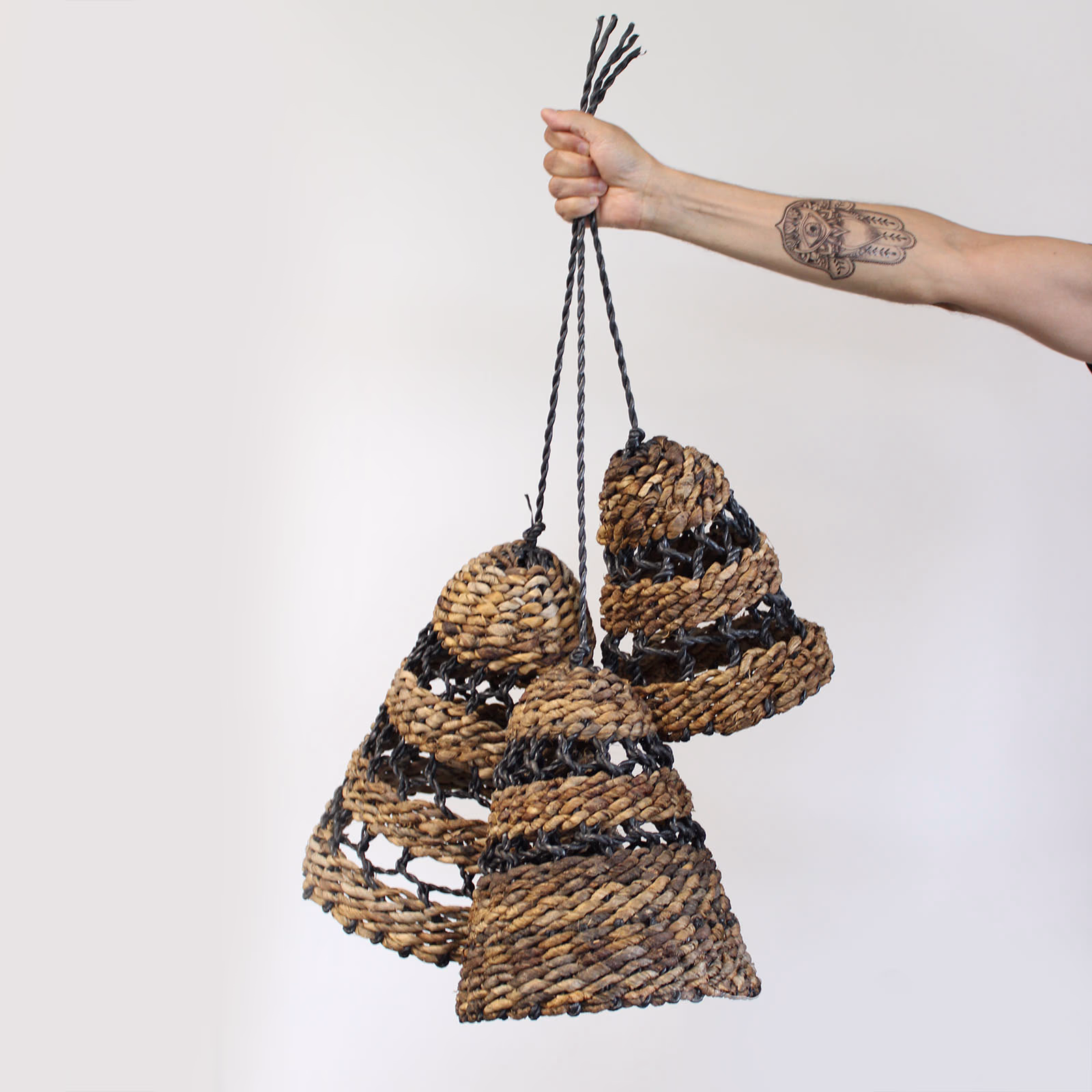 Lampeskærm af Bananblad og Abu - Abu - Raffia - H:36xd:34cm 2 Lampeskærm Af Bananblad Og Abu - Abu - Raffia - H:36Xd:34Cm