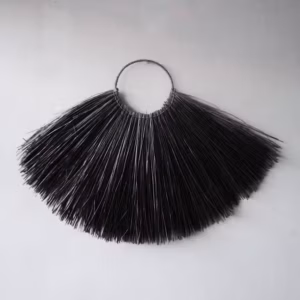 Seagrass Fan Wall Decor - Black - Large