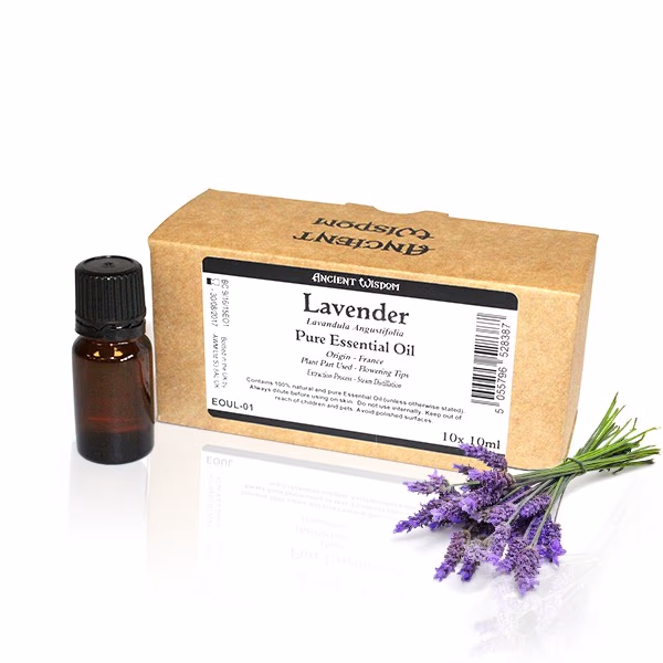 10x10ml Æterisk Lavendelolie uden Etikette