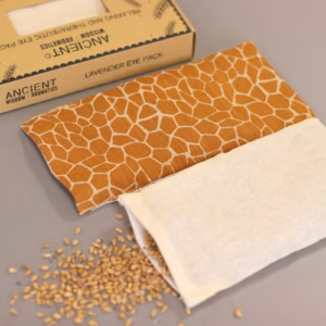 Coussin Yeux Lavande & Juco - Boîte Cadeau - Girafe de Madagascar