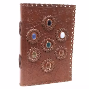 Cuaderno de Cuero Piedra Chakra